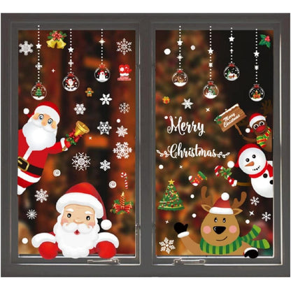 Weihnachtsfenster Aufkleber – Abnehmbar & Dekorativ