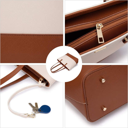 LOVEVOOK 3pcs Damen Handtasche Schultertasche Set Shopper