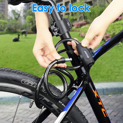 SPGOOD Fahrradschloss 120cm Sicherheitsstufe Hoch Sehr Kabelschloss Anti-Diebstahl