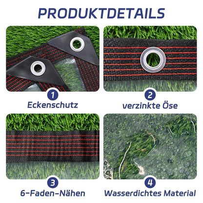 Transparente Plane mit Ösen 2x2m wasserdicht für Außenbereich