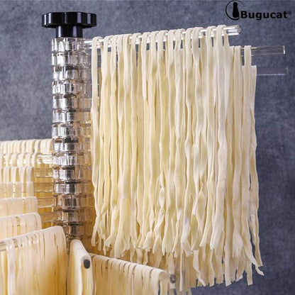 Bugucat Nudeltrockner 16 Pole für bis zu 2kg Nudeln, faltbar, Spaghetti-Trockner