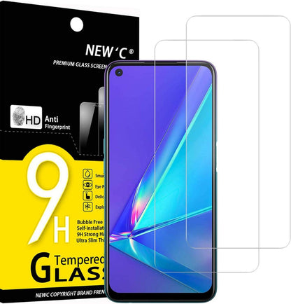 Panzer Schutz Glas Oppo A72 2er Set 9H Härte Kratzfest Ultra-klar