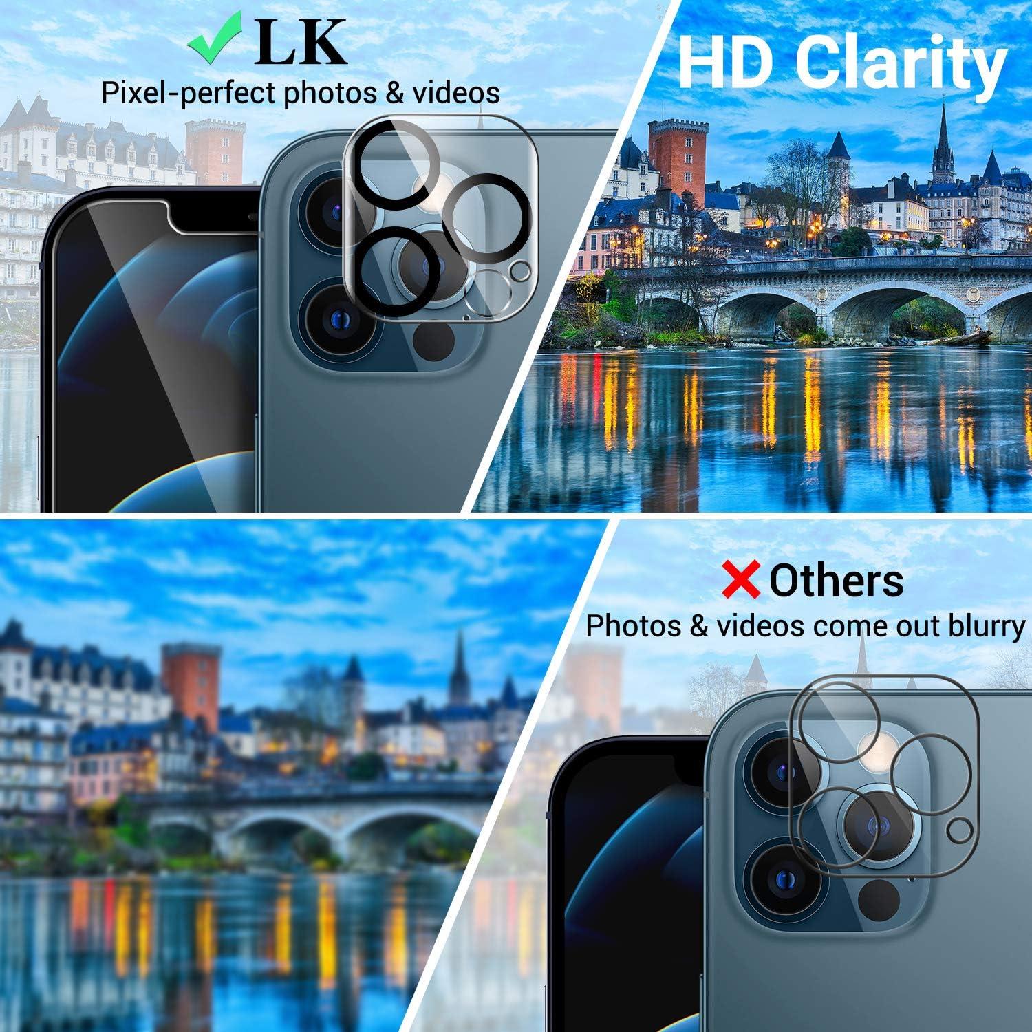Displayschutzfolie iPhone 12 Pro Max 9-teiliges Set kratzfest Hülle transparent