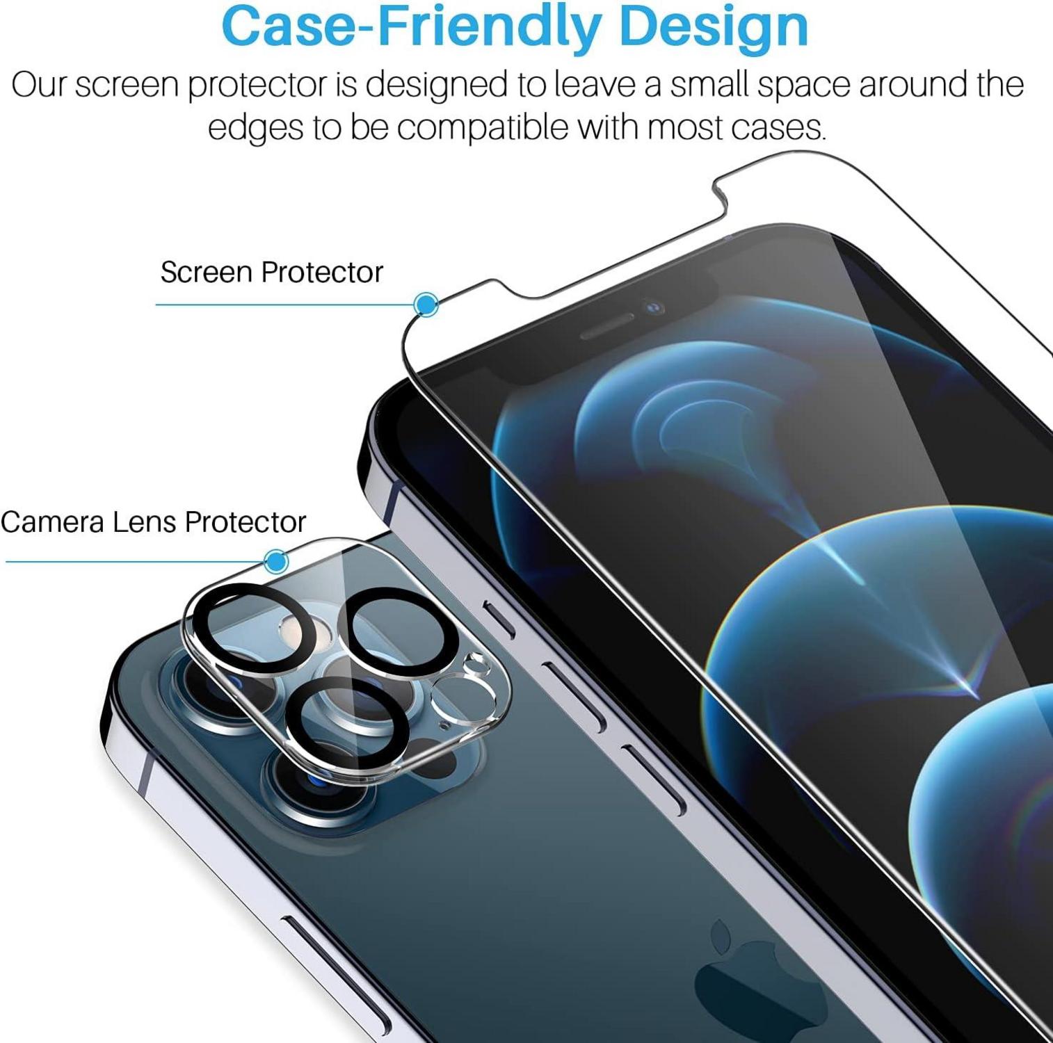 3x LK Hartglas Displayschutz iPhone 12 Pro Max Kratzfest