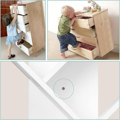YITAHOME Bücherregal 9 Ebenen Weiß Holz Industrie Standregal