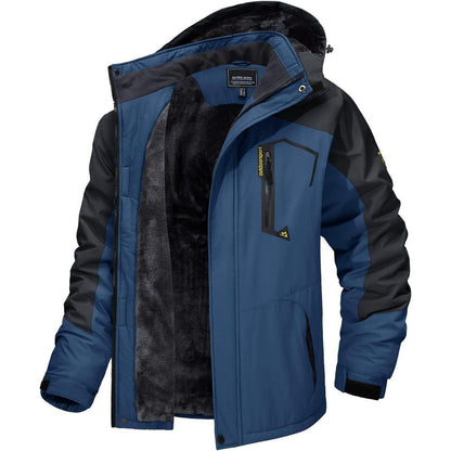 Herren Winter Skijacke Fleece Gefüttert Outdoor Wasserdicht