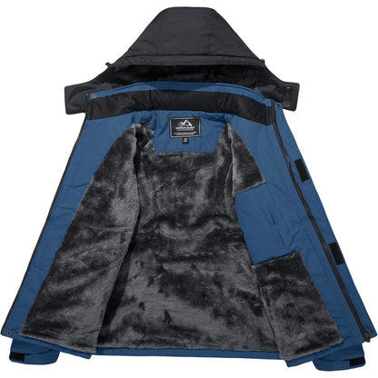Herren Winter Skijacke Fleece gefüttert wasserdicht