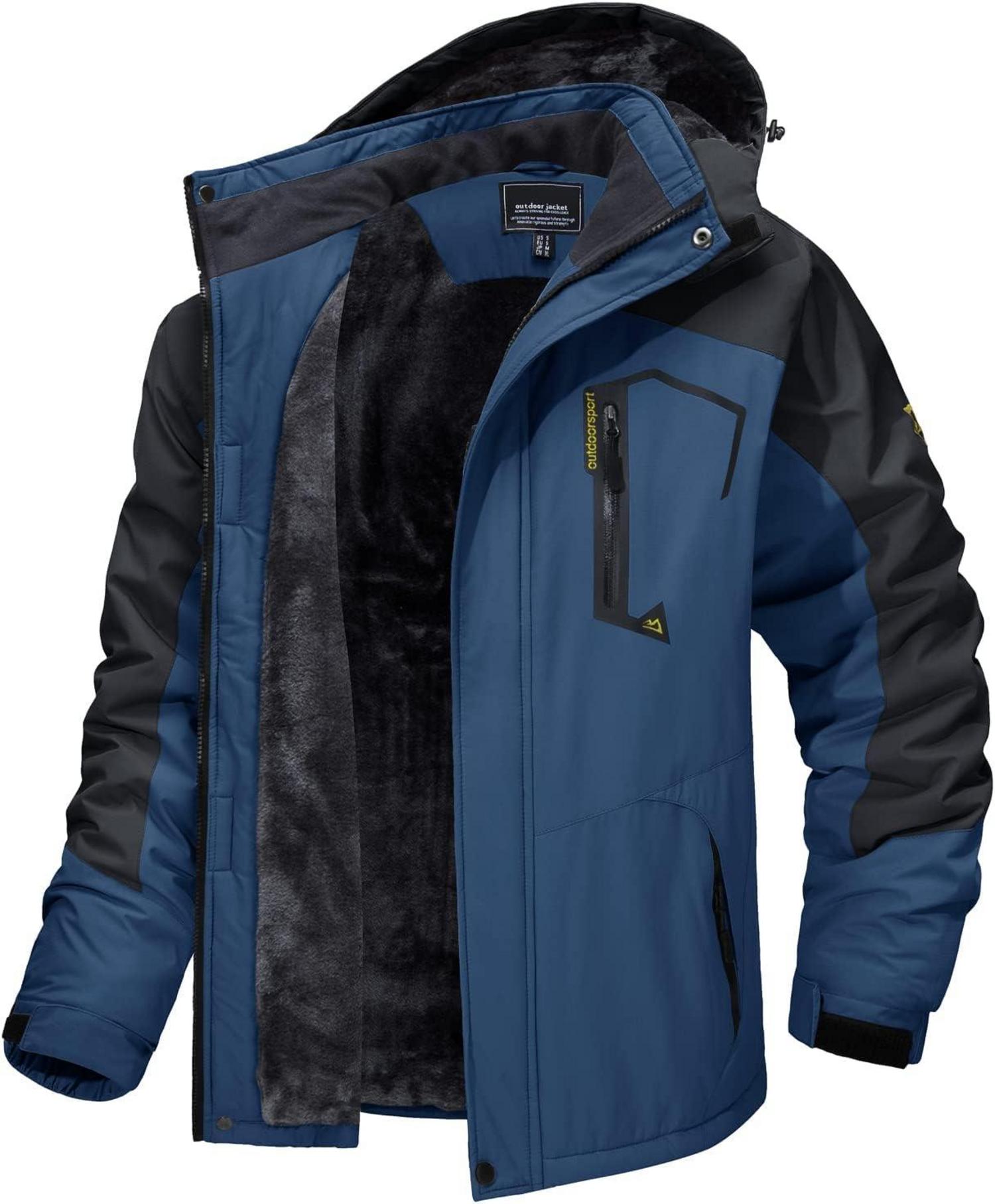 Winter Skijacke Fleece Gefüttert Jacke Wasserdicht Softshell