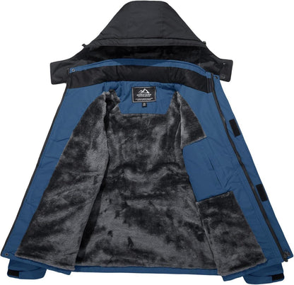 Herren Winter Skijacke Fleece Gefüttert Outdoor Softshell