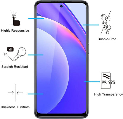 Panzer Schutz Glas Xiaomi Mi 10T Lite 5G 3 Stück 9H