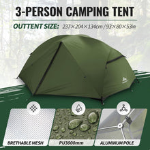 Forceatt Zelt 2-3 Personen Camping 3-4 Saison Wasserdicht
