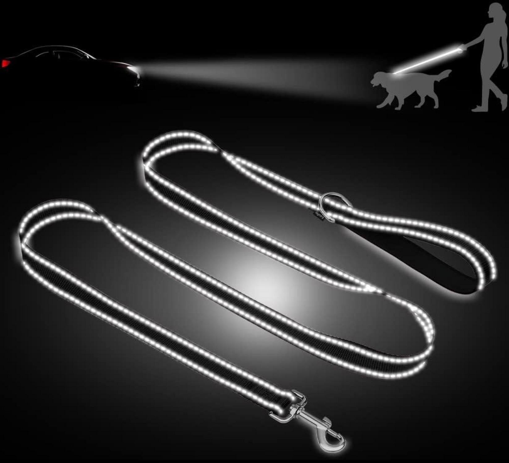 Taglory Hundeleine Mittelgroße Große Hunde Schwarz 1.2m x