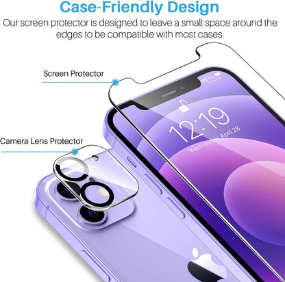3er Pack iPhone 12 Mini Displayschutz aus Hartglas Ultra-HD
