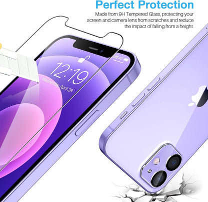 3er Pack iPhone 12 Mini Displayschutz aus Hartglas Ultra-HD
