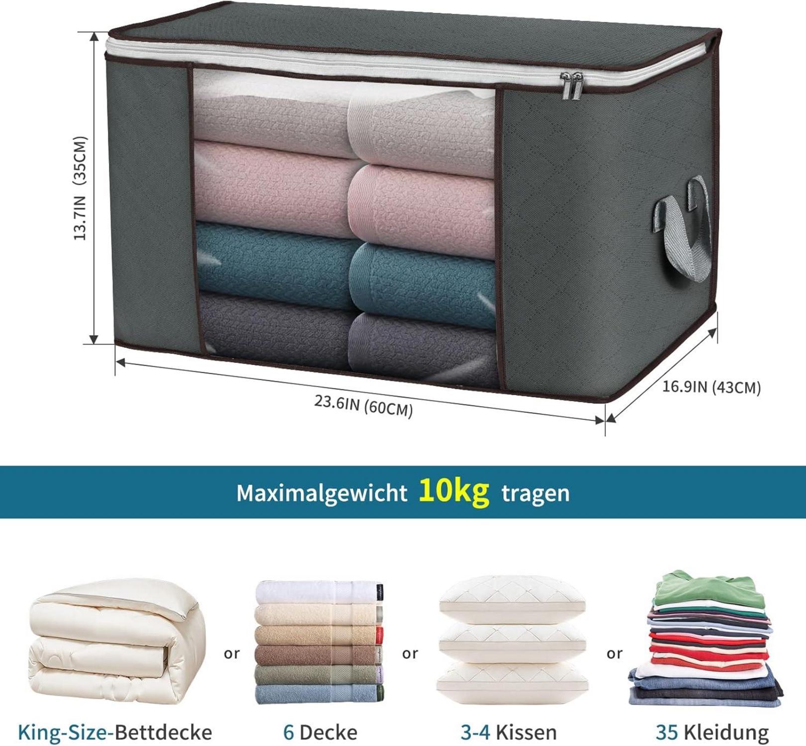 Faltbare Aufbewahrungsbox 2er Set 90L - Staubdichtes