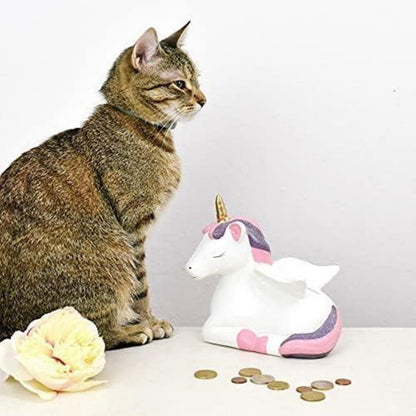 Einhorn Spardose Keramik Groß Mädchen Dekoration Geschenk