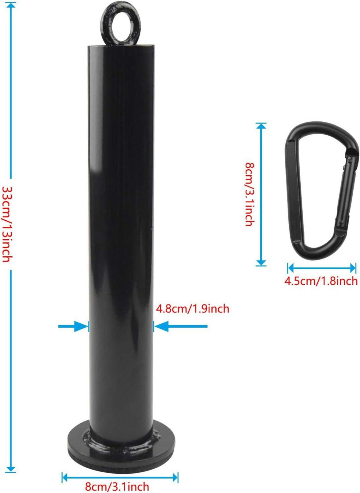 LFJ Gewichtsplatte Ladestift Karabiner Fitness Olympic