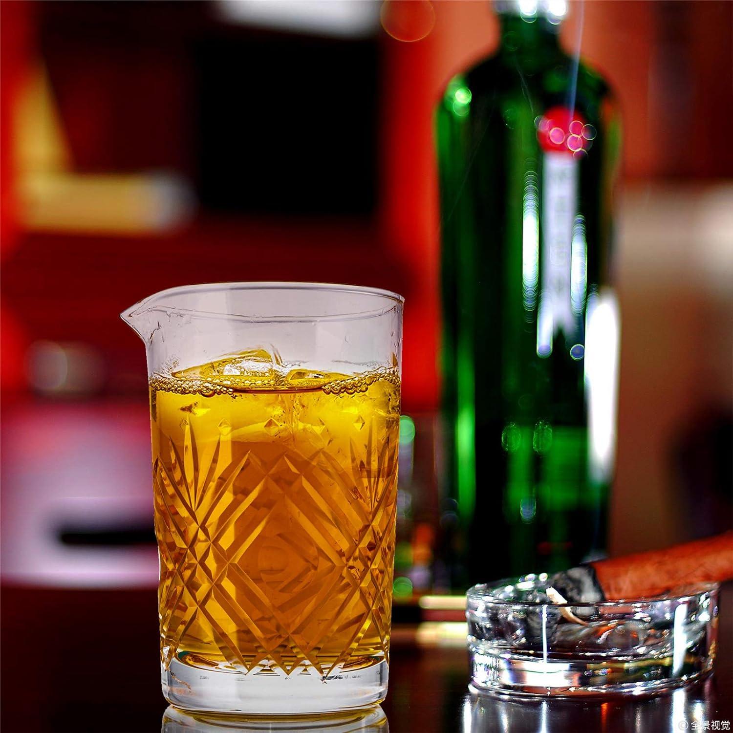 2er Set 24oz Cocktail Rührglas mit dickem gewichteten Boden