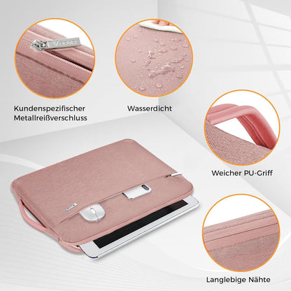 Voova Laptop Hülle 13 Zoll schlanke Laptoptasche mit Aufbewahrungsfach, stoßfest und leicht, kompatibel mit MacBook, Surface, Samsung, HP, Huawei