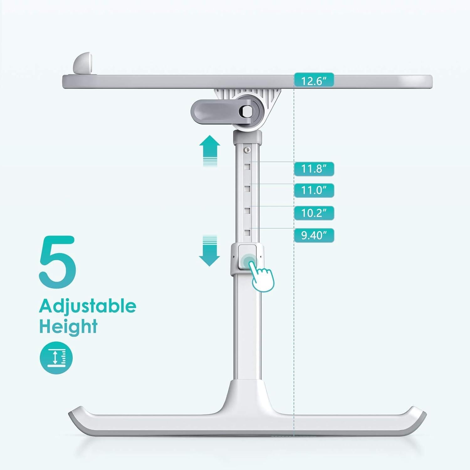 Laptop-Betablett PVC-Leder verstellbar tragbar faltbare Beine Sofa