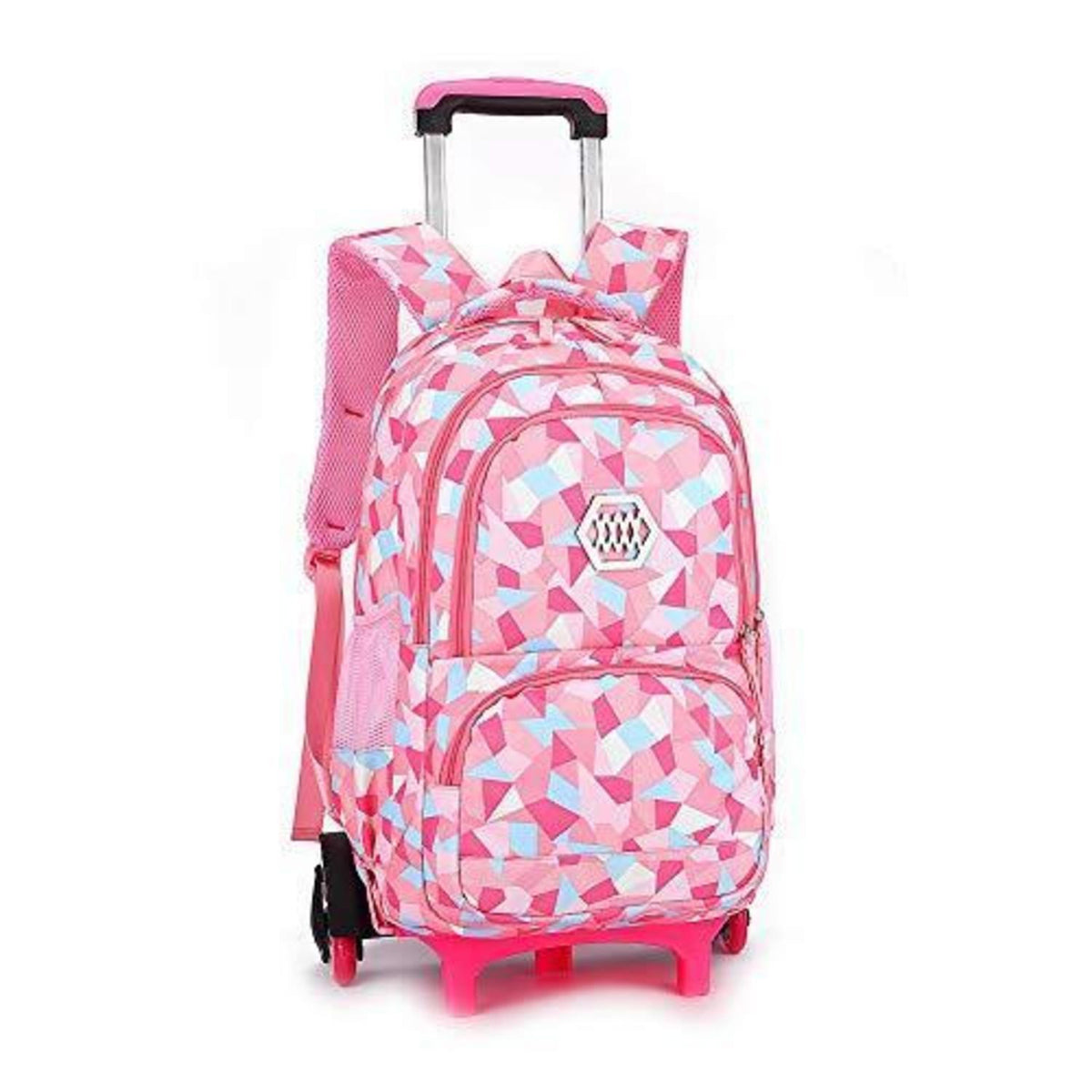 Trolley Schulranzen Mädchen Rosa – 6 Räder, Wasserdicht & Groß