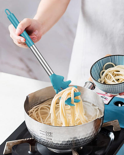 Bundlepro 2er Silikon Spaghettilöffel Set Küche hitzebeständig BPA-frei