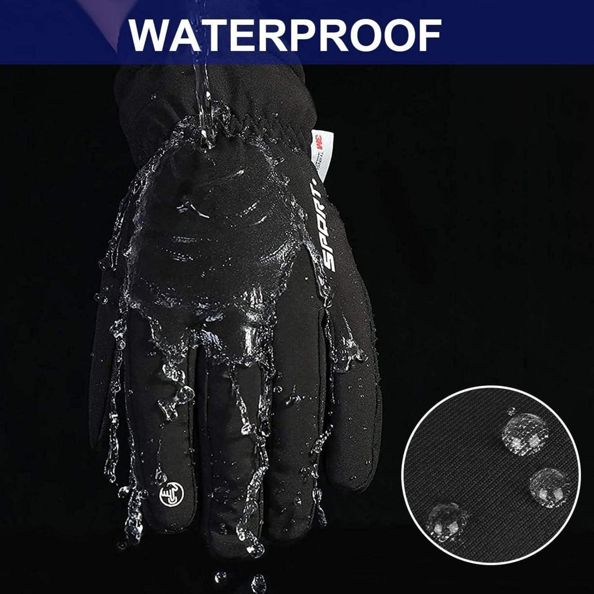 Wasserdichte Winterhandschuhe Thinsulate Touchscreen Herren Damen