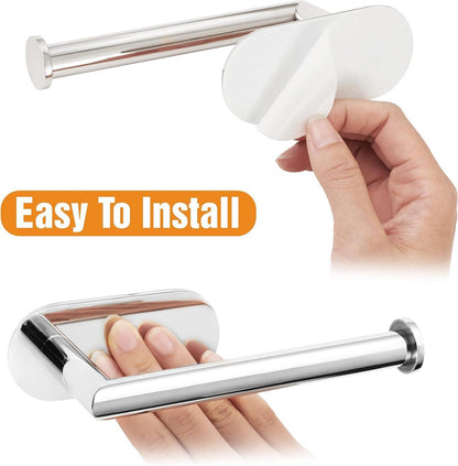 Toilettenpapierhalter ohne Bohren Edelstahl Chrom Bad Küche