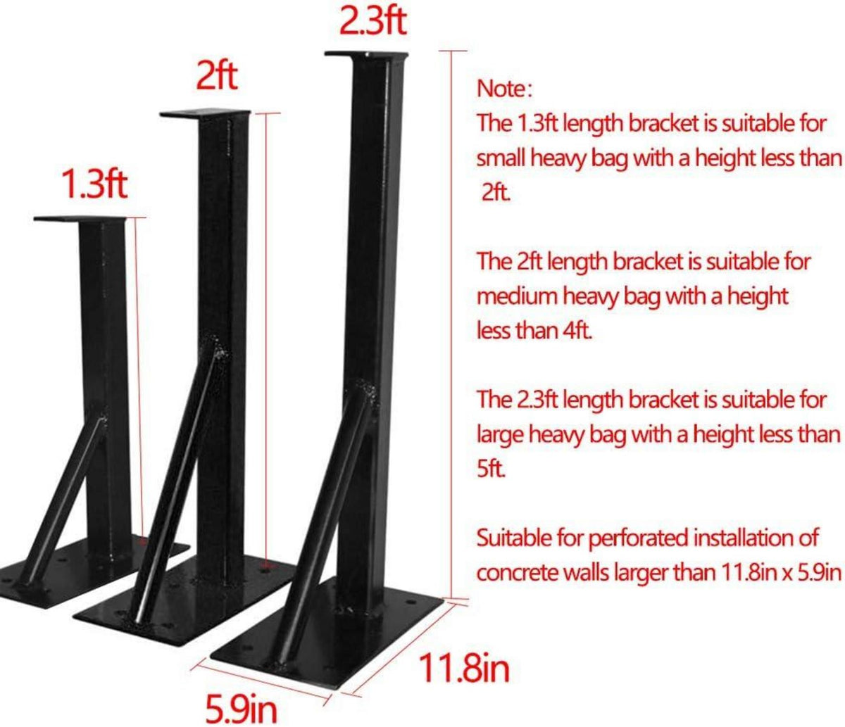 Boxsack Wandhalterung Heavy Duty bis 800lbs 40cm - schwarz