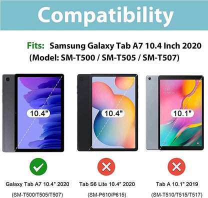 Samsung Galaxy Tab A7 10.4 Zoll Hülle PU Leder 360° Rotation