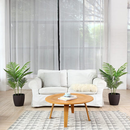 Künstliche Areca Palme 110 cm 10 Zweige Innen Außen Deko 2 Pack