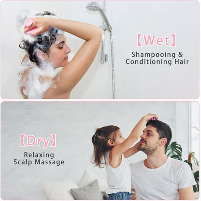 Kopfhaut Massagebürste Silikon Shampoo Bürste Haarwachstum