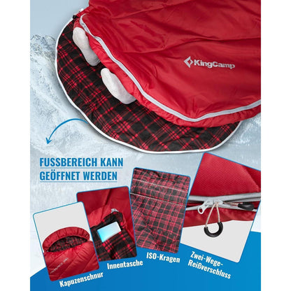 XXL Baumwoll-Deckenschlafsack für Erwachsene – Warm & Komfortabel