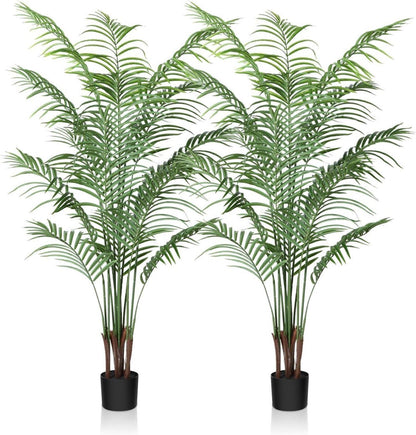 Kunstpflanze Palme 150 cm Grün Areca Deko Wohnzimmer Balkon