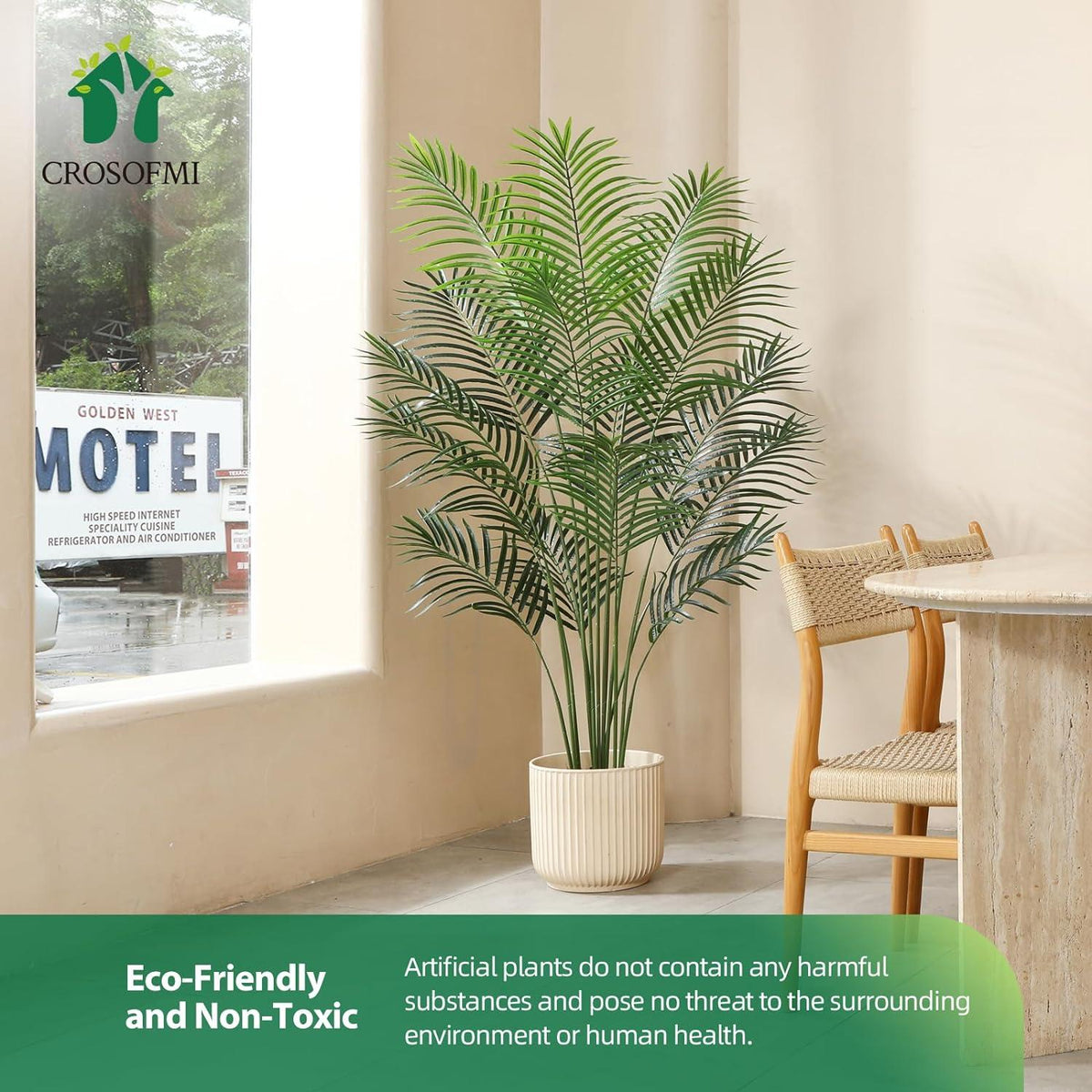 Künstliche Pflanze Palmen 150 cm Kunstpflanze Plastik Areca im Topf Grün Deko