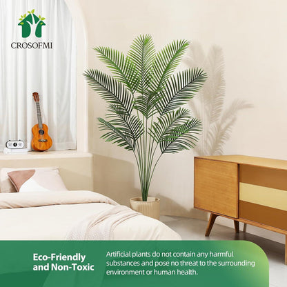 Kunstpflanze Palme 170 cm Plastik Künstliche Pflanze Groß Areca Wohnzimmer BalkonEOF