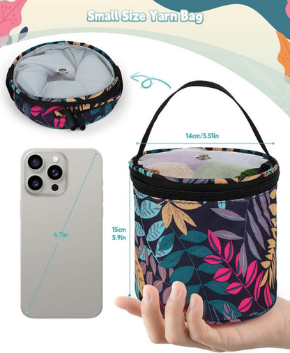 Mini Garntasche Kinder Anfänger Strick Häkelzubehör