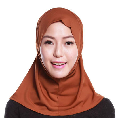 Muslimischer Baumwoll Hijab Schal mit Kapuze – 20 Farben