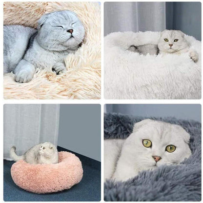 Rundes Hundebett Plüsch 120cm Grün – Weiches Kuschelkissen
