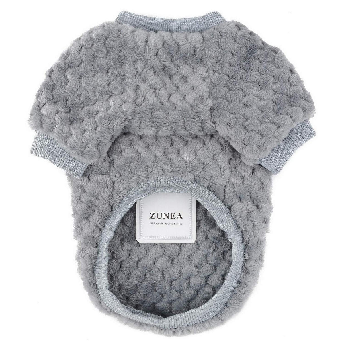 Hundepullover Fleece Wintermantel Größe L Grau