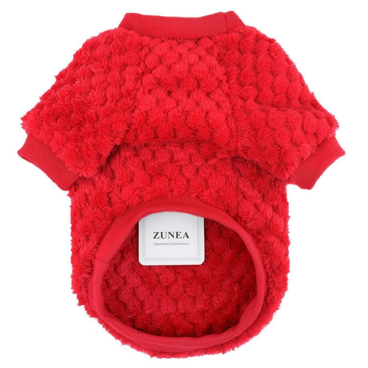 Hundepullover Fleece Warm Rot M
