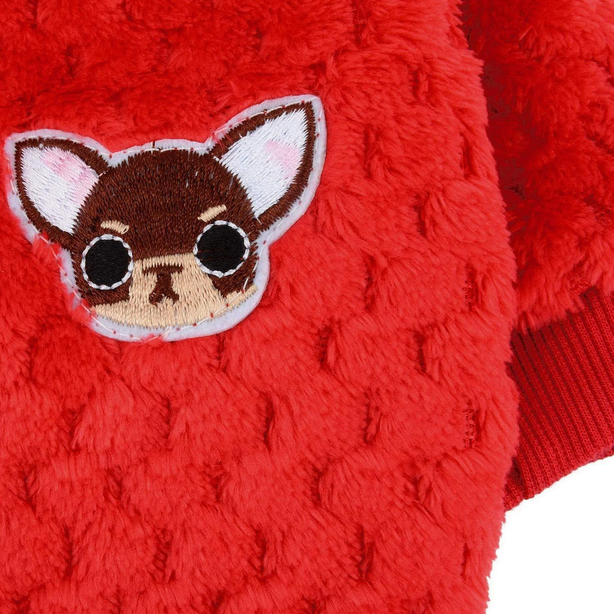 Hundepullover Fleece Warm Rot M