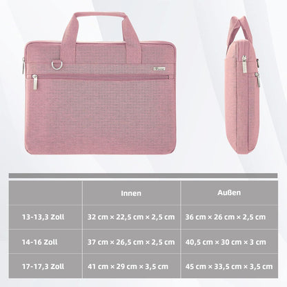 Voova Laptoptasche 360°Schutz Wasserdicht Stoßfest 17-17,3 Zoll