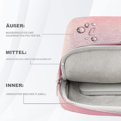 Voova Laptoptasche 17,3 Zoll Wasserdicht Stoßfest Umhängetasche5070