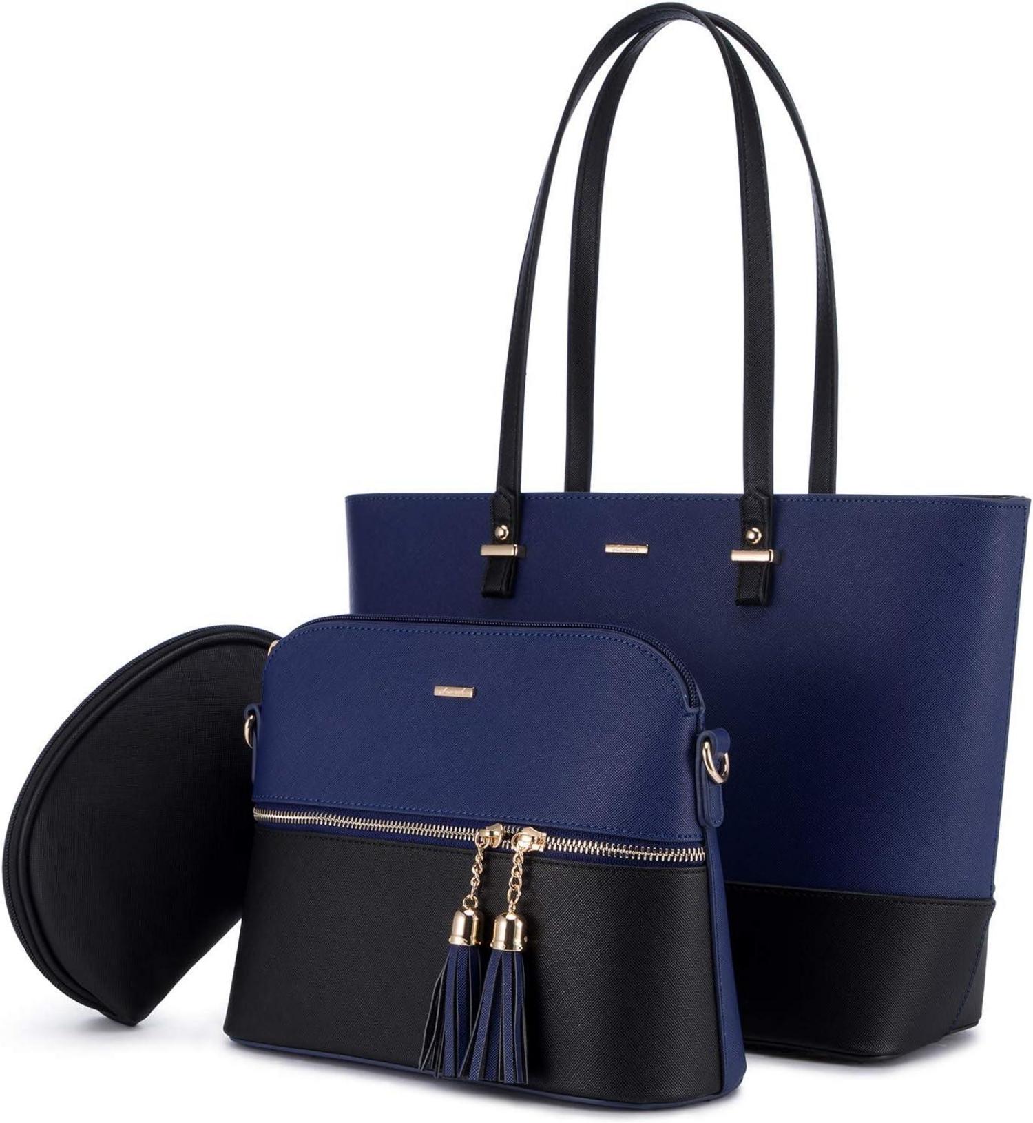 Multifunktionale Damen Handtasche Set 3-teilig für Reise Business