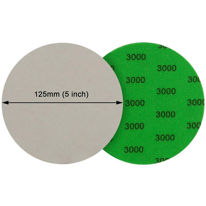 Schleifpapier Klett 125mm 25er Set Körnung 3000-10000 Nass/Trocken