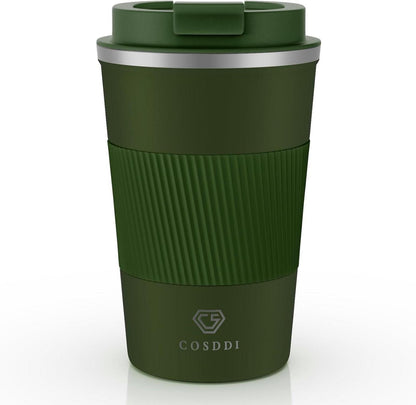 Isolierter Edelstahl Thermobecher 380ml mit Deckel