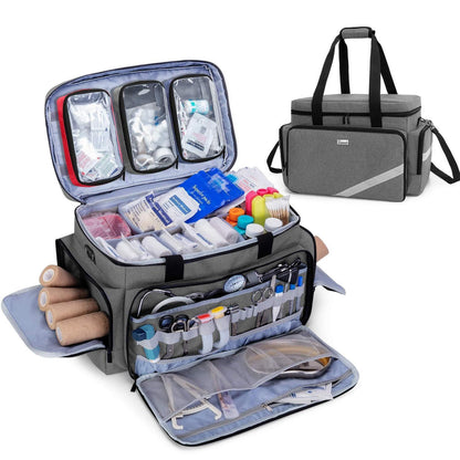 Trunab Notfalltasche Grau mit Trennwänden & Rutschfestem Boden