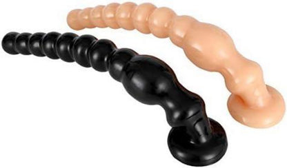 Analkugeln Intervallperlen Spiralperlen Analdildo Saugnapf Realistischer Dildo 33 cm Buttplug Schwarz L