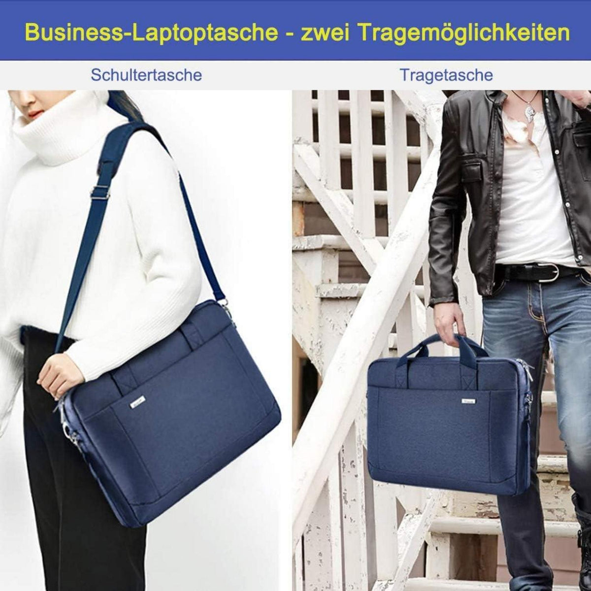 Laptoptasche für 17-17,4 Zoll Laptop, 30% mehr